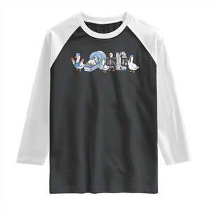 Radiologic Technologist Goose Raglan Shirt Funny X-Ray Tech CT MRI Gooses TS10 Black White Print Your Wear