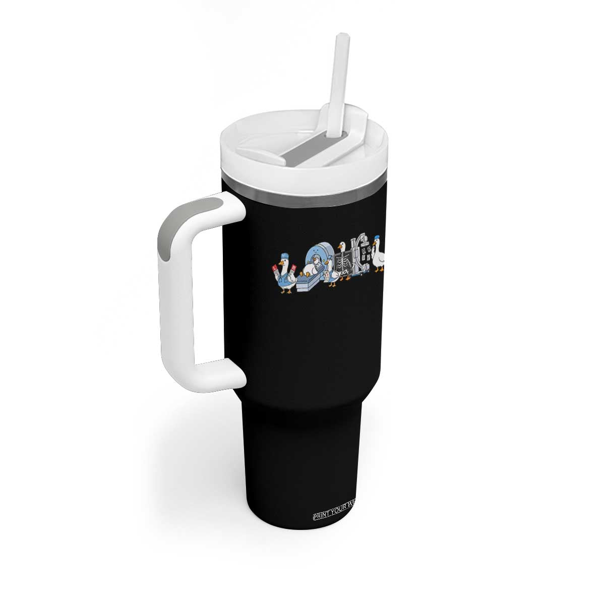 Radiologic Technologist Goose Tumbler With Handle Funny X-Ray Tech CT MRI Gooses TS10 Print Your Wear