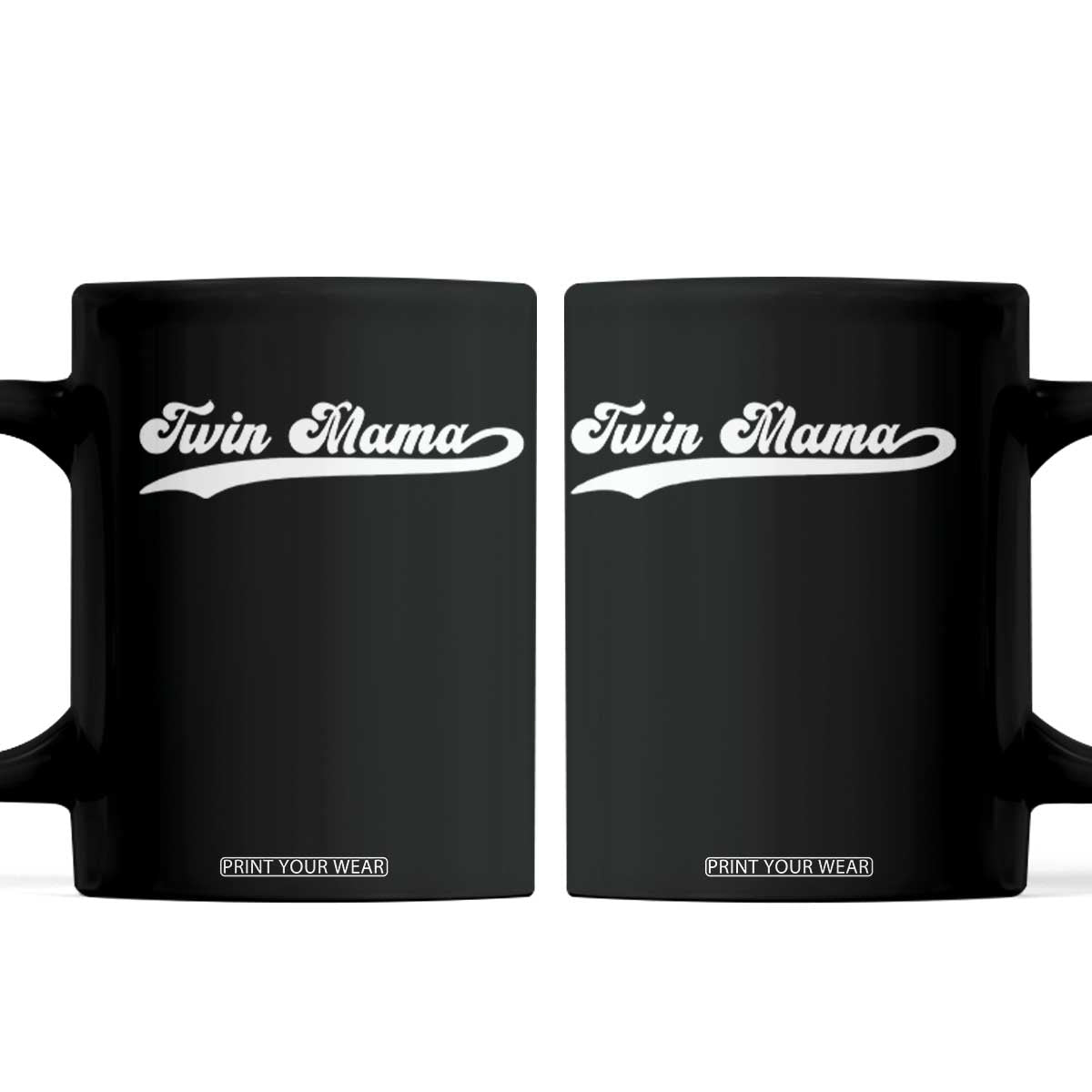 Twin Mama Coffee Mug Pregnancy Announcement New Mom Gift TS10 Black Print Your Wear
