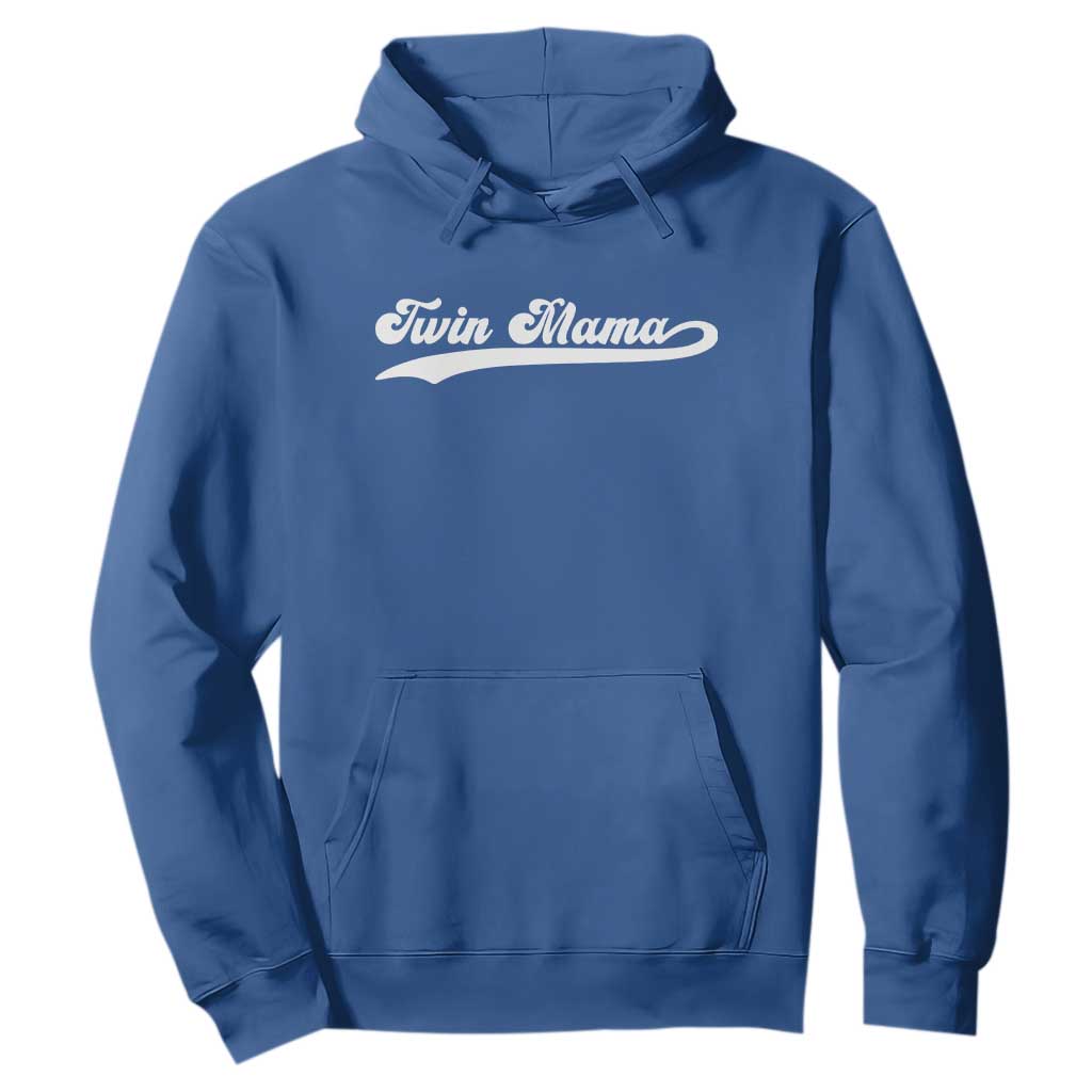 Twin Mama Hoodie Pregnancy Announcement New Mom Gift TS10 Royal Blue Print Your Wear