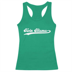 Twin Mama Racerback Tank Top Pregnancy Announcement New Mom Gift TS10 Irish Green Print Your Wear