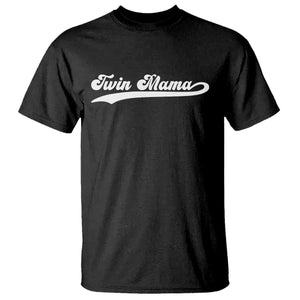 Twin Mama T Shirt Pregnancy Announcement New Mom Gift TS10 Black Print Your Wear