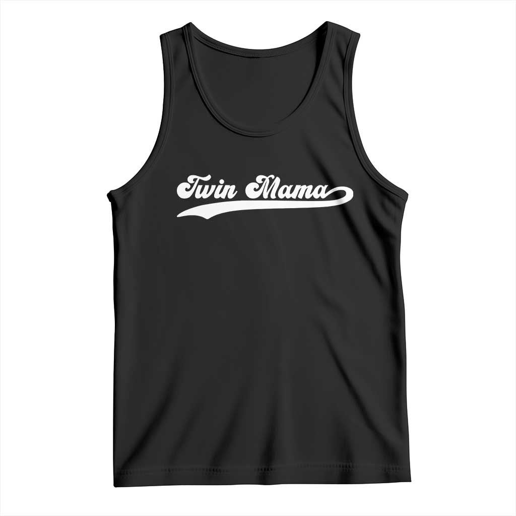 Twin Mama Tank Top Pregnancy Announcement New Mom Gift TS10 Black Print Your Wear