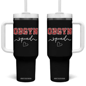 Christmas OBGYN Squad Tumbler With Handle Obstetrics And Gynecology Nurse TS10 One Size: 40 oz Black Print Your Wear