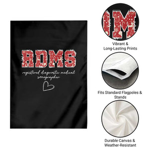 Christmas Sonographer Garden Flag RDMS Ultrasound Tech Technologist Gift TS10 Print Your Wear