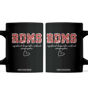 Christmas Sonographer Coffee Mug RDMS Ultrasound Tech Technologist Gift TS10 Black Print Your Wear