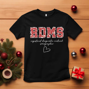 Christmas Sonographer T Shirt RDMS Ultrasound Tech Technologist Gift TS10 Black Print Your Wear