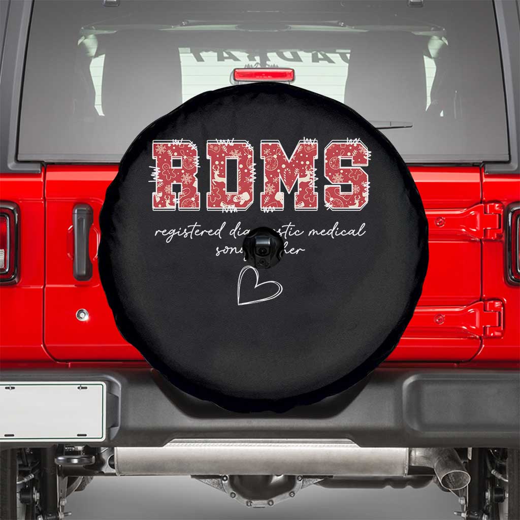 Christmas Sonographer Spare Tire Cover RDMS Ultrasound Tech Technologist Gift TS10 Black Print Your Wear