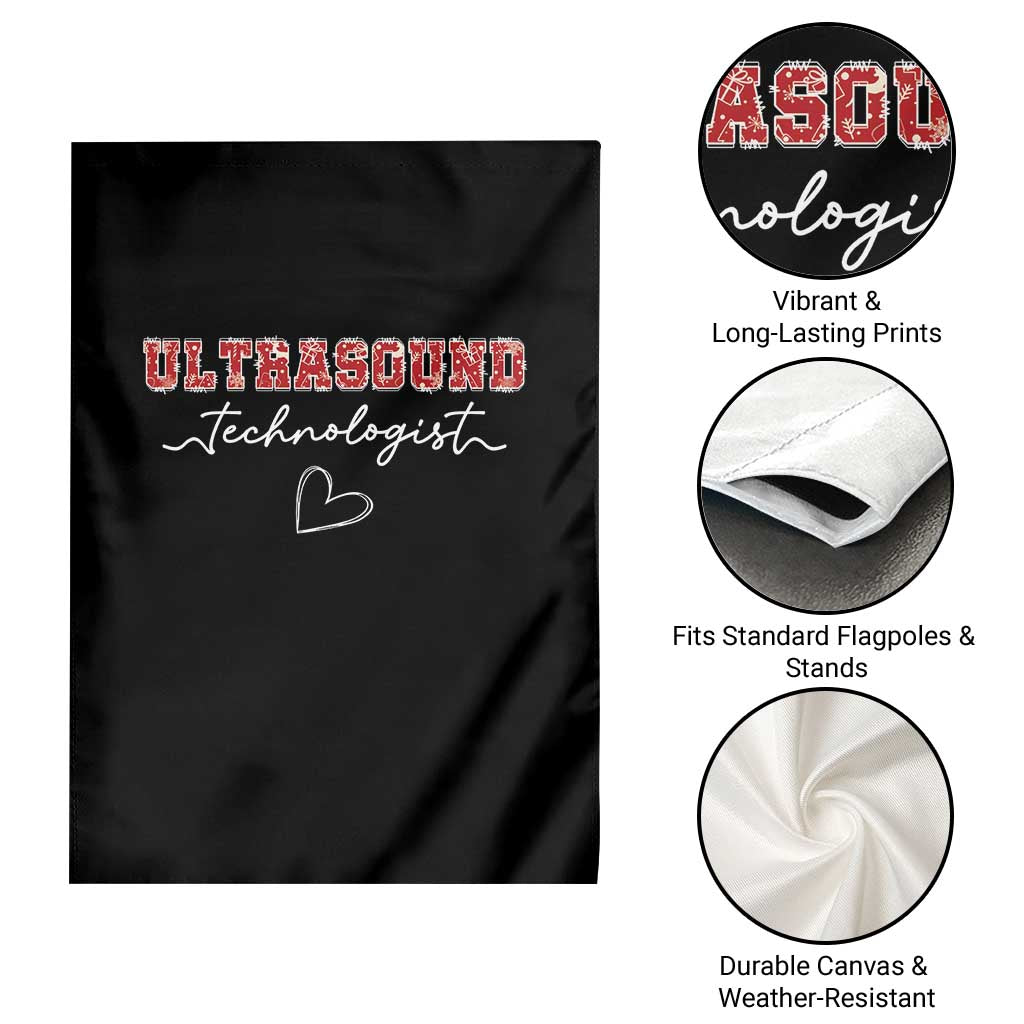 Ultrasound Tech Christmas Garden Flag Technologist Gift Sonographer Sonography Student TS10 Print Your Wear