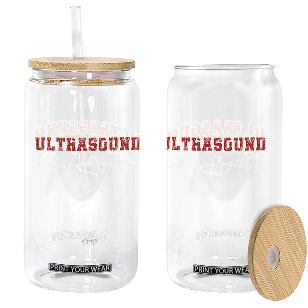 Ultrasound Tech Christmas Glass Can Technologist Gift Sonographer Sonography Student TS10 Print Your Wear