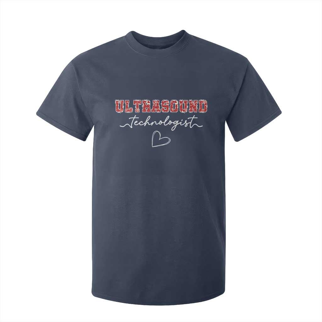 Ultrasound Tech Christmas T Shirt For Kid Technologist Gift Sonographer Sonography Student TS10 Navy Print Your Wear
