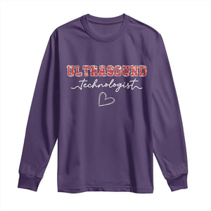 Ultrasound Tech Christmas Long Sleeve Shirt Technologist Gift Sonographer Sonography Student TS10 Purple Print Your Wear