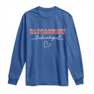Ultrasound Tech Christmas Long Sleeve Shirt Technologist Gift Sonographer Sonography Student TS10 Royal Blue Print Your Wear