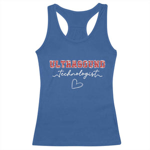 Ultrasound Tech Christmas Racerback Tank Top Technologist Gift Sonographer Sonography Student TS10 Royal Blue Print Your Wear
