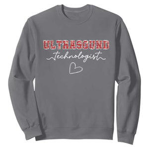Ultrasound Tech Christmas Sweatshirt Technologist Gift Sonographer Sonography Student TS10 Charcoal Print Your Wear