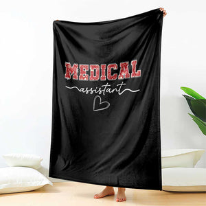 Christmas Medical Assistant Throw Blanket MA Nurse Gift TS10 Print Your Wear
