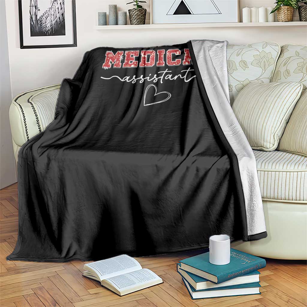 Christmas Medical Assistant Throw Blanket MA Nurse Gift TS10 Print Your Wear