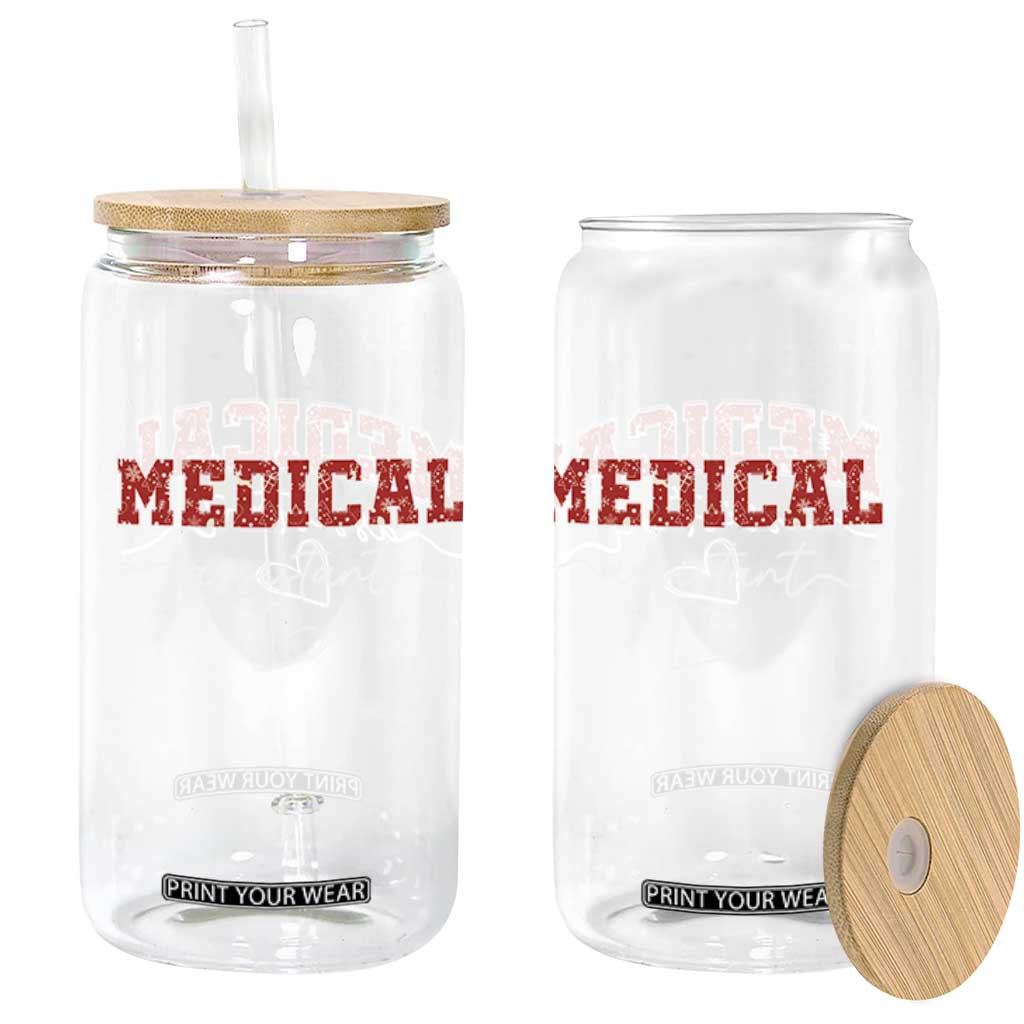 Christmas Medical Assistant Glass Can MA Nurse Gift TS10 Print Your Wear