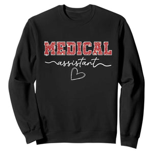 Christmas Medical Assistant Sweatshirt MA Nurse Gift TS10 Black Print Your Wear