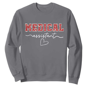 Christmas Medical Assistant Sweatshirt MA Nurse Gift TS10 Charcoal Print Your Wear