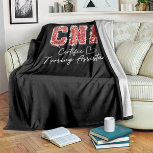 CNA Christmas Throw Blanket Certified Nursing Assistant Gift TS10 Print Your Wear