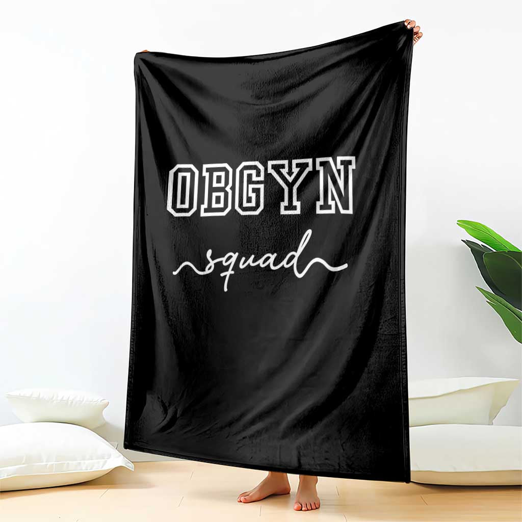 OBGYN Squad Throw Blanket Obstetrics And Gynecology Nurse TS10 Print Your Wear