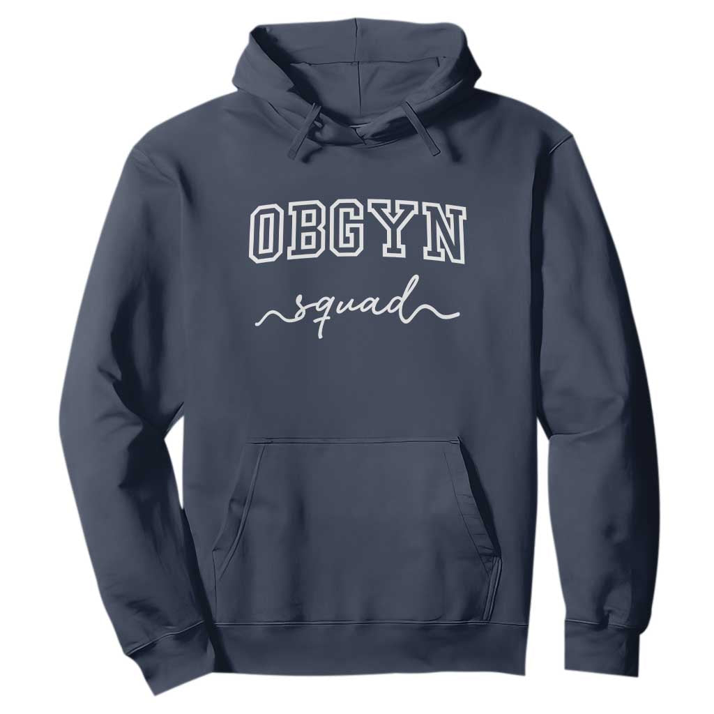 OBGYN Squad Hoodie Obstetrics And Gynecology Nurse TS10 Navy Print Your Wear