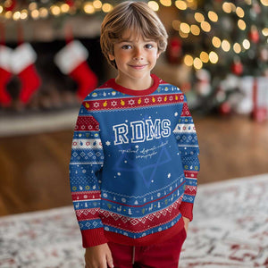 Sonographer Hanukkah Ugly Sweater RDMS Ultrasound Tech Technologist Gift TS10 Blue Red Print Your Wear