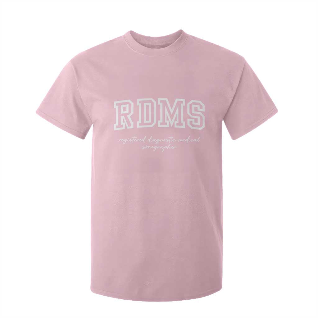 Sonographer T Shirt For Kid RDMS Ultrasound Tech Technologist Gift TS10 Light Pink Print Your Wear