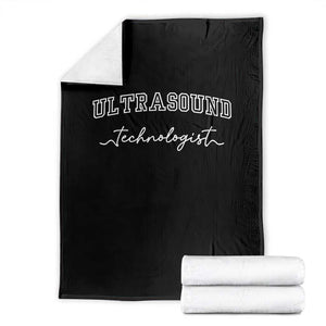 Ultrasound Tech Throw Blanket Technologist Gift Sonographer Sonography Student TS10 Black Print Your Wear