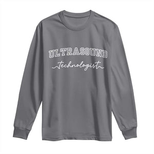 Ultrasound Tech Long Sleeve Shirt Technologist Gift Sonographer Sonography Student TS10 Charcoal Print Your Wear