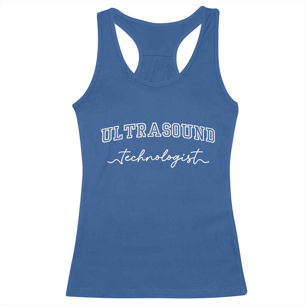 Ultrasound Tech Racerback Tank Top Technologist Gift Sonographer Sonography Student TS10 Royal Blue Print Your Wear