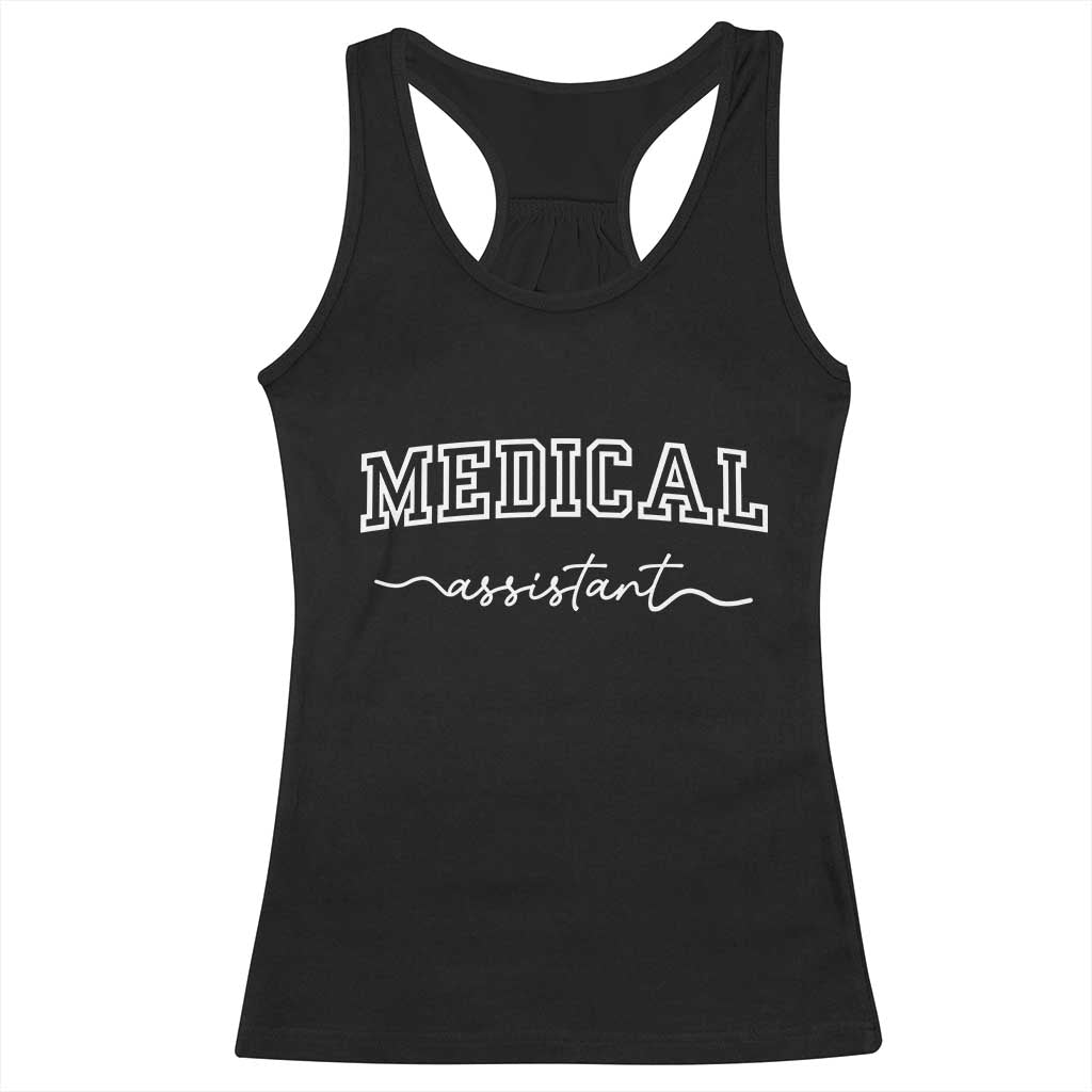 Medical Assistant Racerback Tank Top MA Nurse Gift TS10 Black Print Your Wear