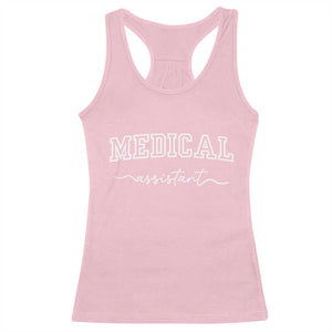 Medical Assistant Racerback Tank Top MA Nurse Gift TS10 Light Pink Print Your Wear