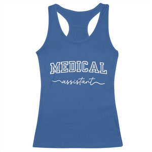 Medical Assistant Racerback Tank Top MA Nurse Gift TS10 Royal Blue Print Your Wear