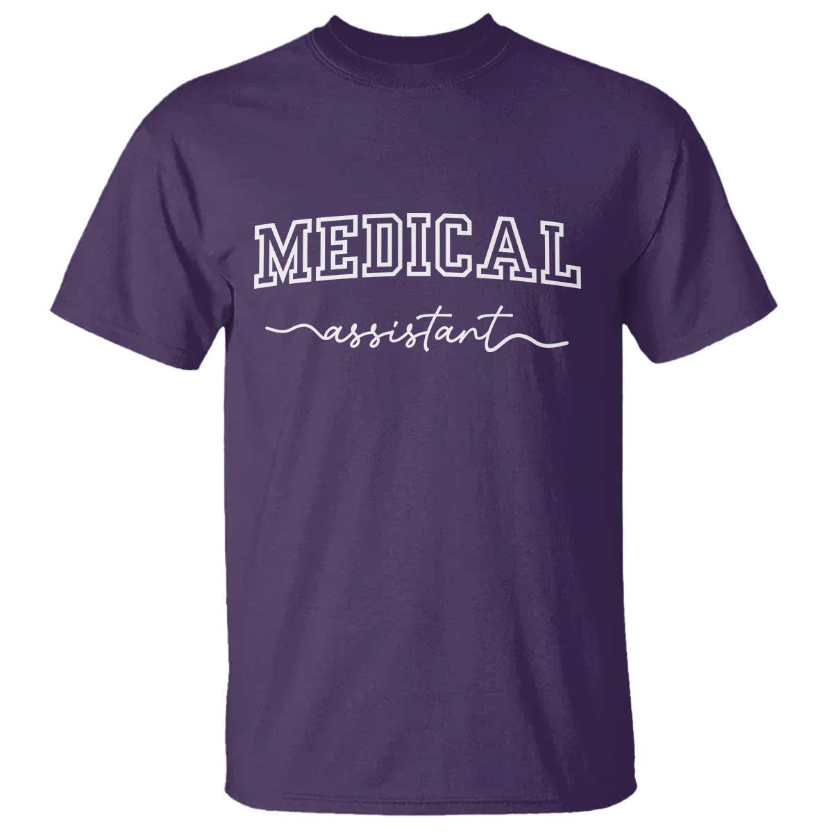 Medical Assistant T Shirt MA Nurse Gift TS10 Purple Print Your Wear