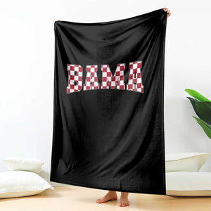 Vintage Bama Throw Blanket Retro Checkered Varsity Alabama Lover AL State TS10 Print Your Wear