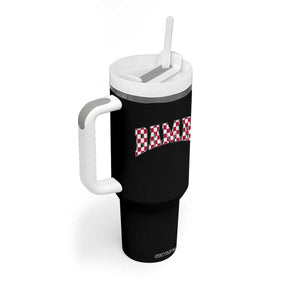 Vintage Bama Tumbler With Handle Retro Checkered Varsity Alabama Lover AL State TS10 Print Your Wear