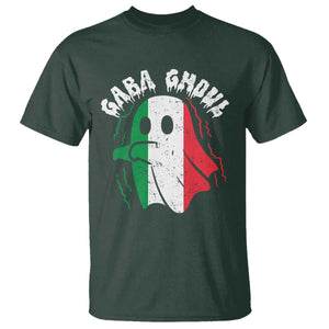 Gabagool Ghost Italian T Shirt Funny Halloween Costume Gaba Ghoul Pun TS10 Dark Forest Green Print Your Wear