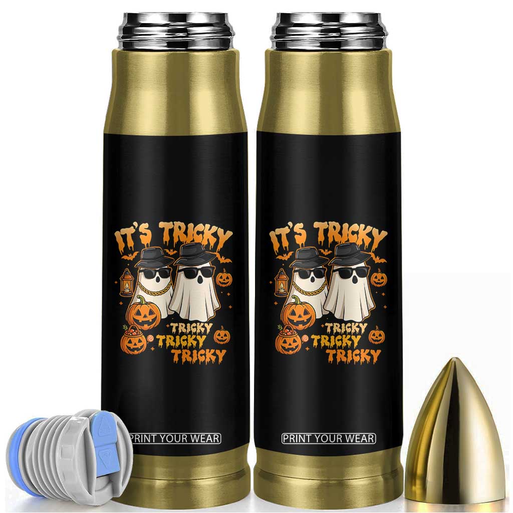 Funny Ghost Bullet Tumbler It's Tricky Tricky Tricky 90s Nostalgia Halloween Costume TS10 Black Print Your Wear