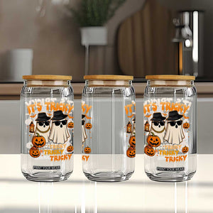 Funny Ghost Glass Can It's Tricky Tricky Tricky 90s Nostalgia Halloween Costume TS10 Print Your Wear