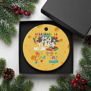 250 Years Of Eating Crayons Ceramic Ornament Marine Veteran 250th Anniversary TS10 1pc Yellow Cheese Print Your Wear