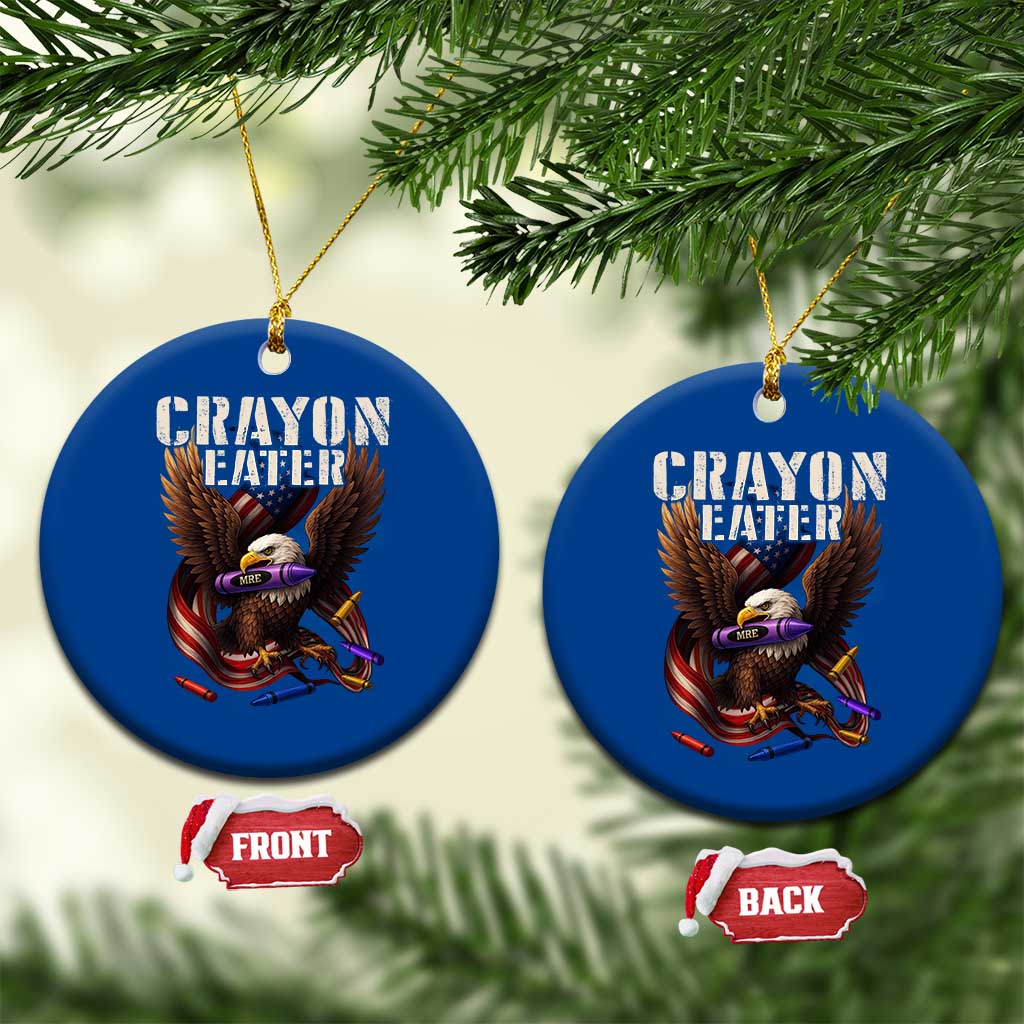 Crayon Eater Ceramic Ornament Funny Eagle 250th Anniversary Veterans Gifts TS10 1pc Blue Print Your Wear