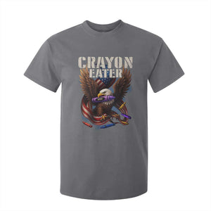 Crayon Eater T Shirt For Kid Funny Eagle 250th Anniversary Veterans Gifts TS10 Charcoal Print Your Wear