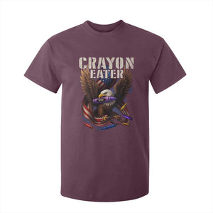 Crayon Eater T Shirt For Kid Funny Eagle 250th Anniversary Veterans Gifts TS10 Maroon Print Your Wear