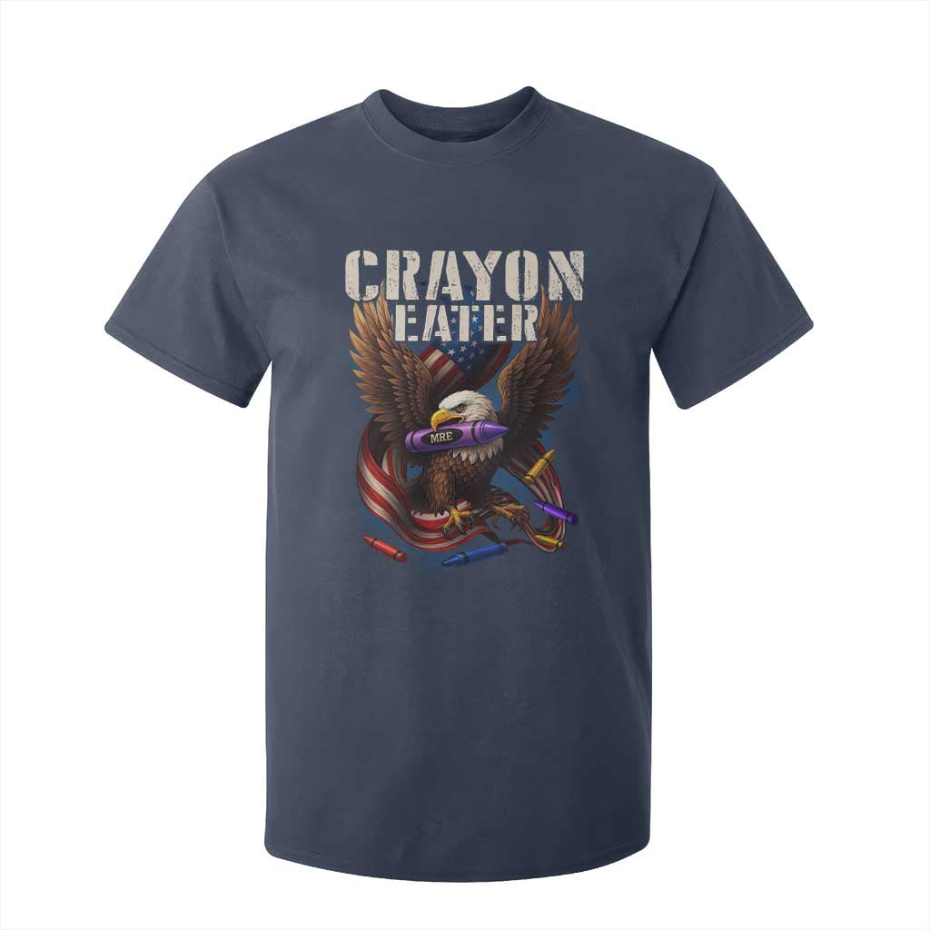 Crayon Eater T Shirt For Kid Funny Eagle 250th Anniversary Veterans Gifts TS10 Navy Print Your Wear