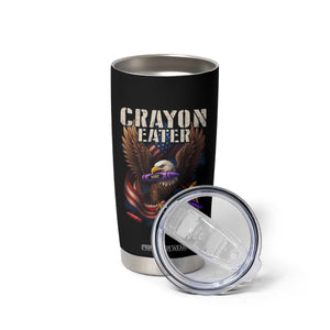 Crayon Eater Tumbler Cup Funny Eagle 250th Anniversary Veterans Gifts TS10 Print Your Wear