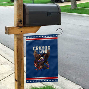 Crayon Eater Garden Flag Funny Eagle 250th Anniversary Veterans Gifts TS10 Classic Blue Red Print Your Wear