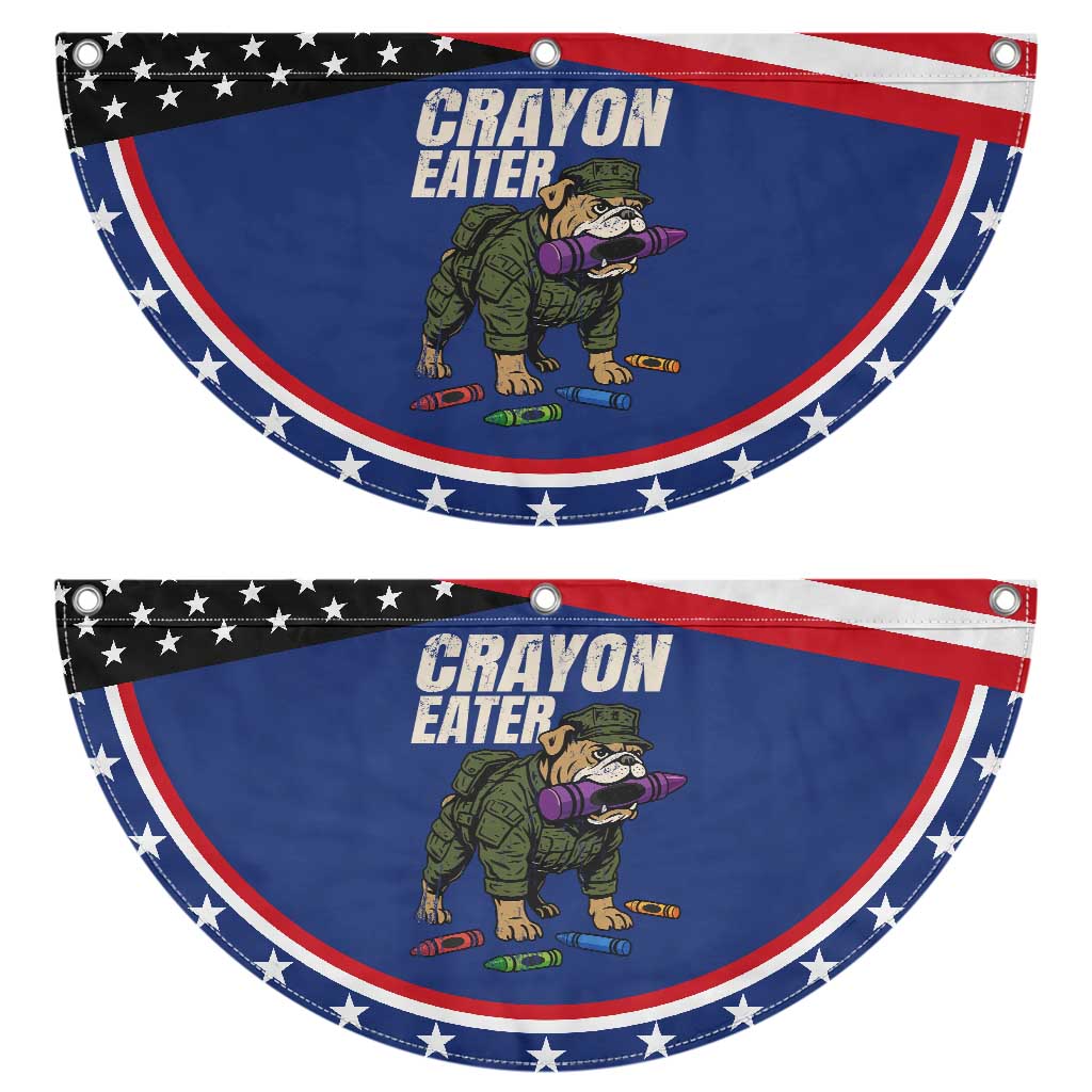 Crayon Eater Patriotic Fan Flag Funny Bulldog Military Corps Proud Soldier Family TS10 2pcs pack Classic Navy Print Your Wear