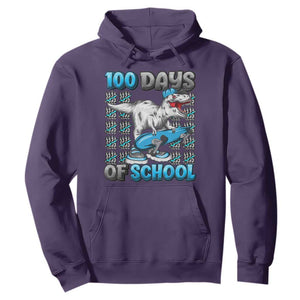 100 Days of School 100th Day Dinosaur Hoodie TS10 Purple Print Your Wear